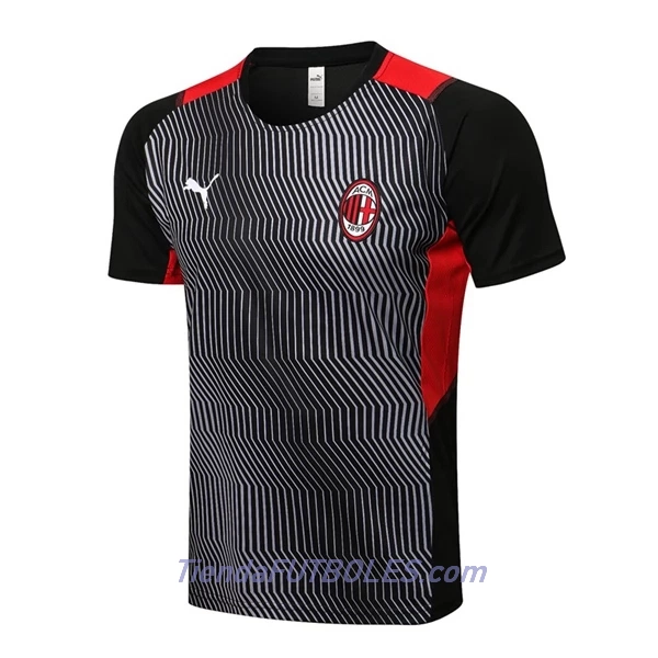AC Milan Camiseta De Entrenamiento Hombre 2022/23 En Negro Gris