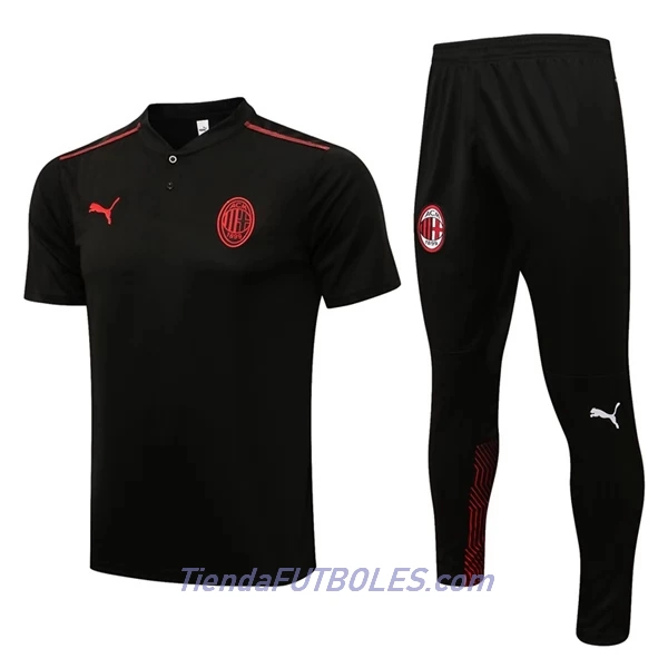 AC Milan Polo De Entrenamiento Hombre 2022/23 Negra