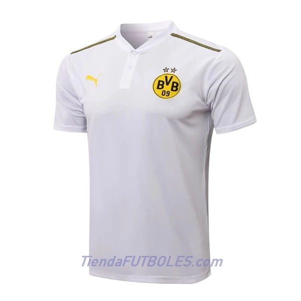 BVB Borussia Dortmund Polo De Entrenamiento Hombre 2022/23 Blanca