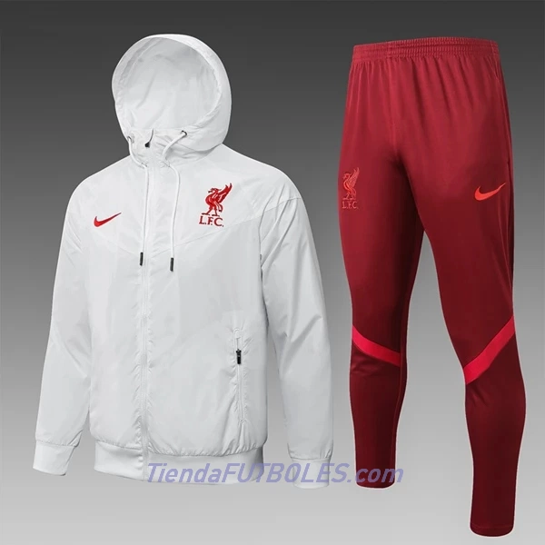 Liverpool Chaqueta De Entrenamiento Traje Windrunner Hombre 2022/23 Blanca