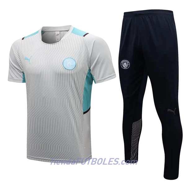 Manchester City Camiseta De Entrenamiento Hombre 2022/23 Gris Claro