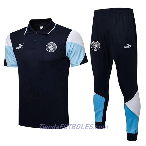 Manchester City Polo De Entrenamiento Hombre 2022/23 Azul