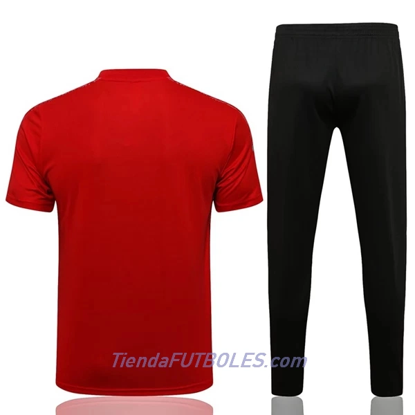 Manchester United Champions League Camiseta De Entrenamiento Hombre 2022/23 Roja Blanca