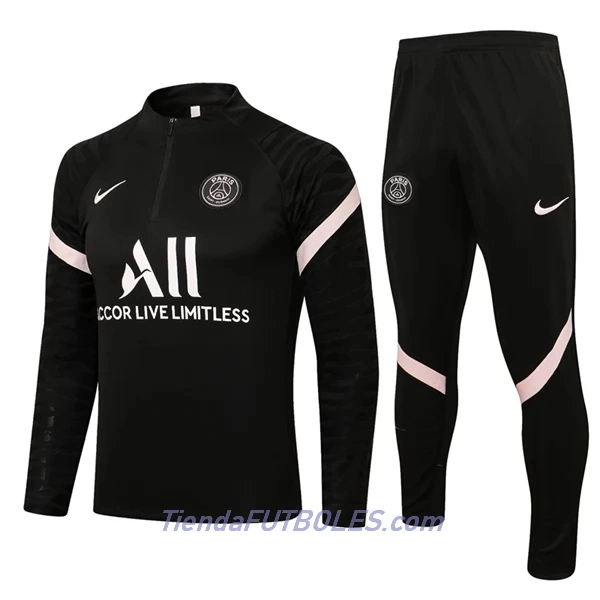 Paris Saint-Germain Chándal De Entrenamiento Hombre Cremallera Cuarto 2022/23 Rosa Claro Negro