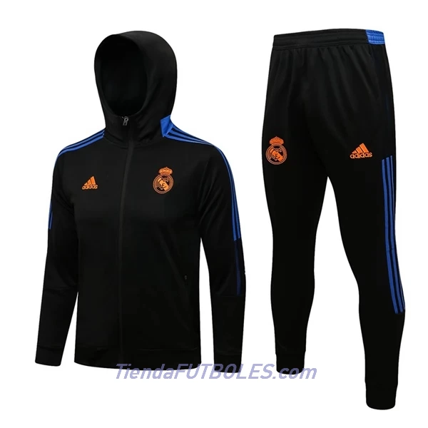 Real Madrid Chaqueta De Entrenamiento Con Capucha Hombre 2022/23 Azul Negro