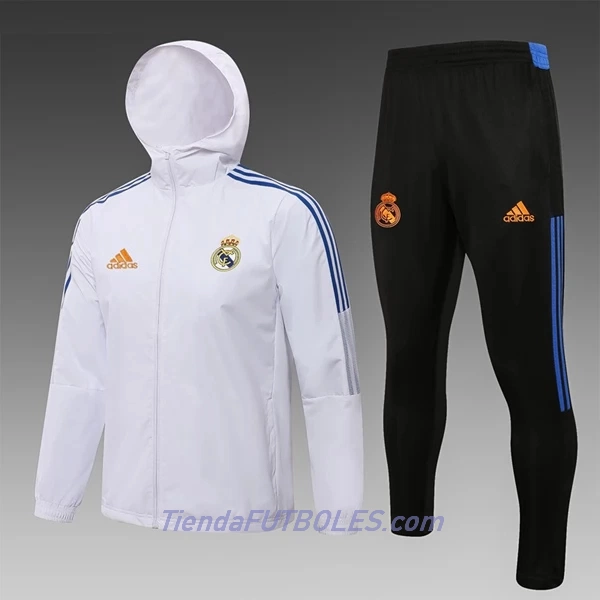 Real Madrid Chaqueta De Entrenamiento Traje Windrunner Hombre 2022/23 Blanca