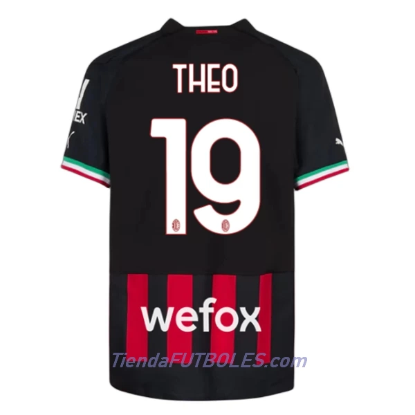 Camiseta AC Milan Theo 19 Hombre Primera 2022/23