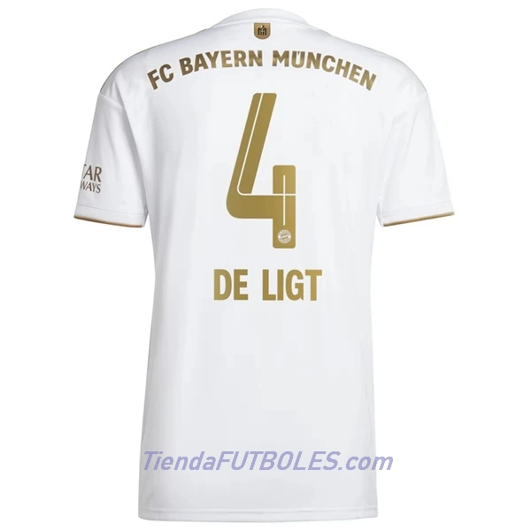 Camiseta FC Bayern de Múnich De Ligt 4 Hombre Segunda 2022/23