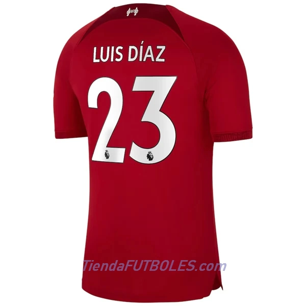 Camiseta Liverpool Luis Díaz 23 Hombre Primera 2022/23
