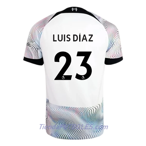 Camiseta Liverpool Luis Díaz 23 Hombre Segunda 2022/23