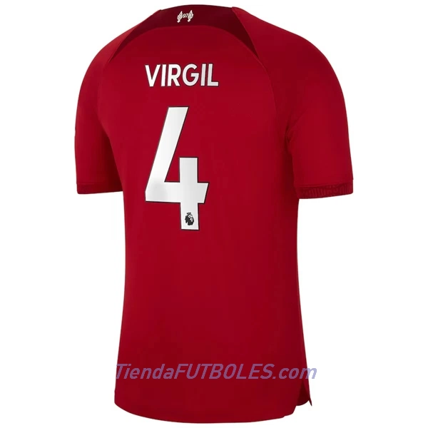 Camiseta Liverpool Virgil 4 Hombre Primera 2022/23