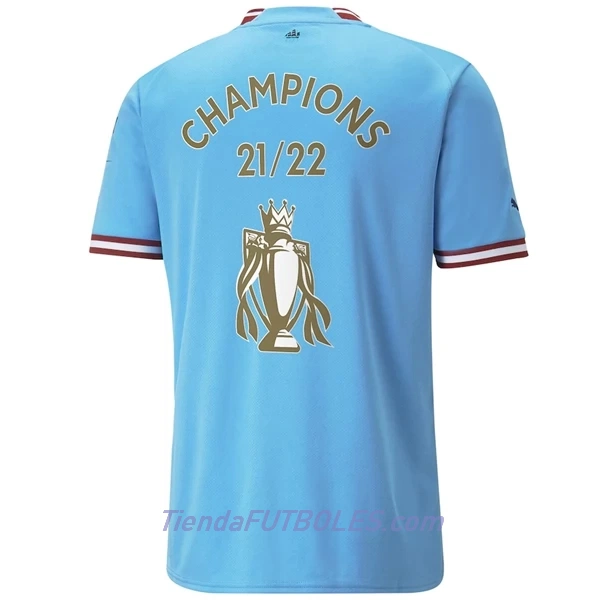 Camiseta Manchester City Champions 22 Hombre Primera 2022/23