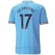 Camiseta Manchester City De Bruyne 17 Hombre Primera 2022/23