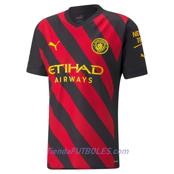 Camiseta Manchester City De Bruyne 17 Hombre Segunda 2022/23