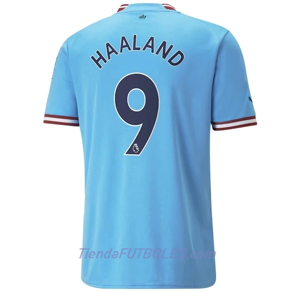 Camiseta Manchester City Haaland 9 Hombre Primera 2022/23