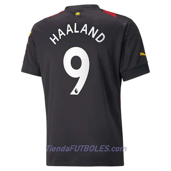 Camiseta Manchester City Haaland 9 Hombre Segunda 2022/23