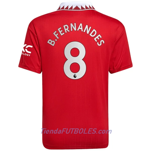 Camiseta Manchester United Bruno Fernandes 8 Hombre Primera 2022/23