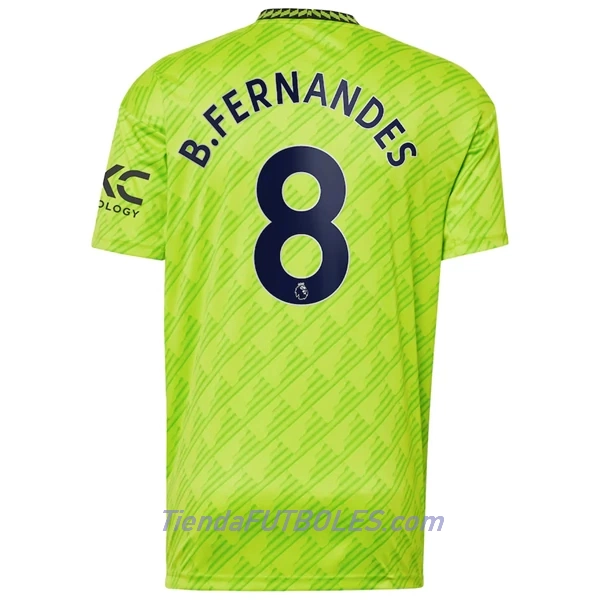 Camiseta Manchester United Bruno Fernandes 8 Hombre Tercera 2022/23