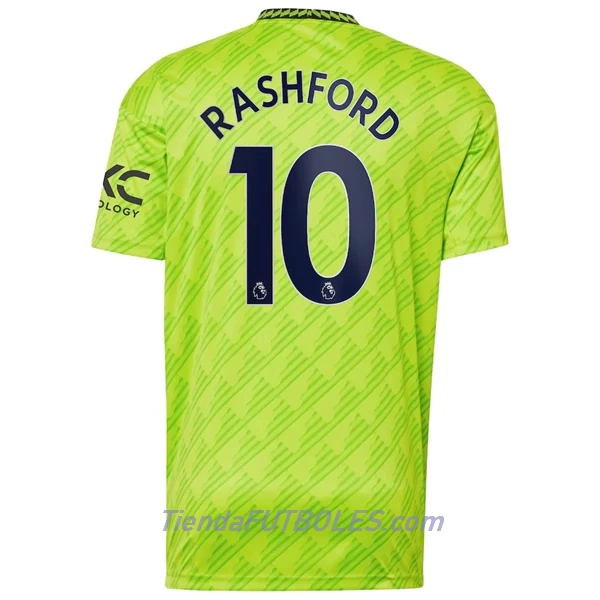 Camiseta Manchester United Rashford 10 Hombre Tercera 2022/23