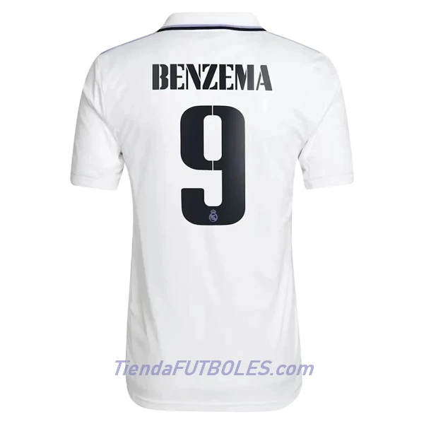 Camiseta Real Madrid Benzema 9 Hombre Primera 2022/23