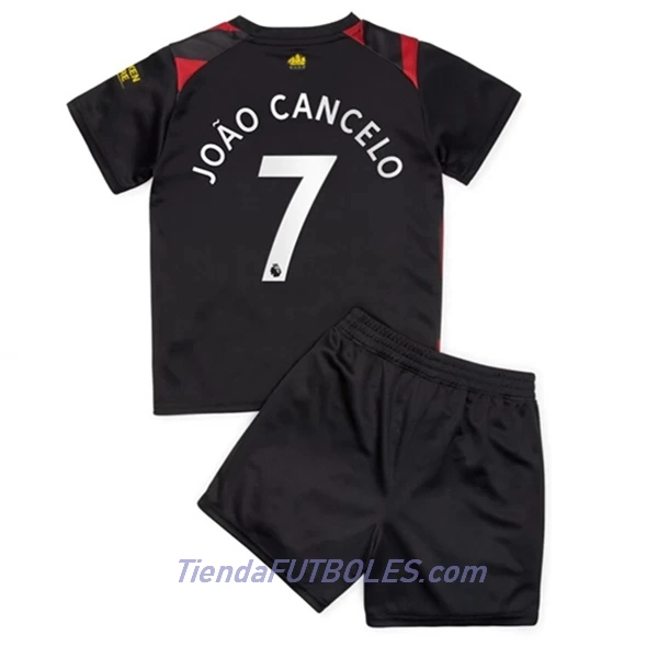 Conjunto Manchester City Joao Cancelo 7 Niño Segunda 2022/23