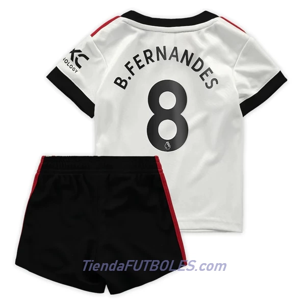 Conjunto Manchester United Bruno Fernandes 8 Niño Segunda 2022/23