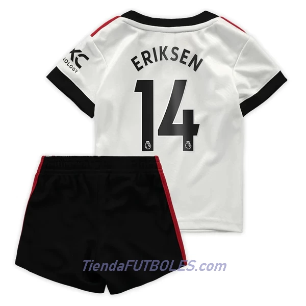Conjunto Manchester United Eriksen 14 Niño Segunda 2022/23