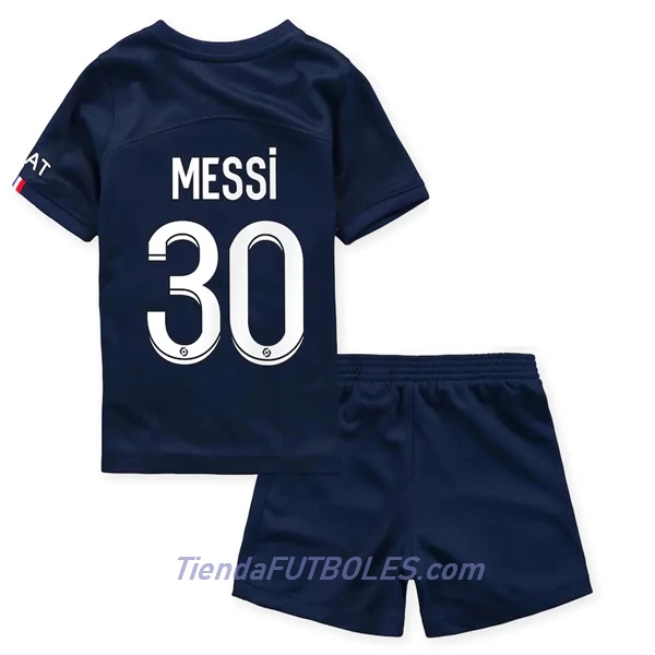 Conjunto Paris Saint-Germain Messi 30 Niño Primera 2022/23