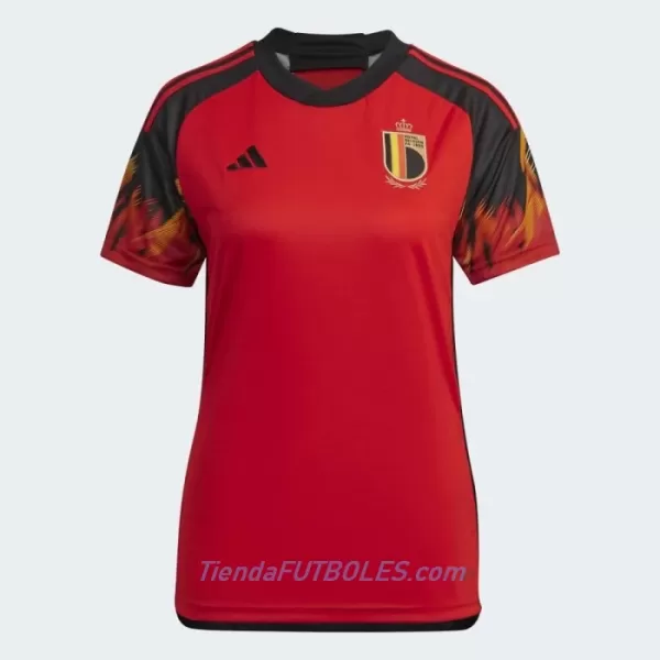 Camiseta Bélgica Mujer Primera Mundial 2022