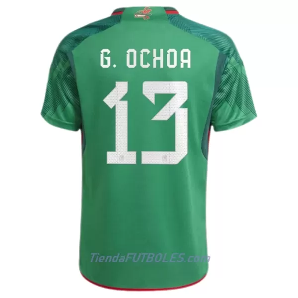 Camiseta México G.Ochoa 13 Hombre Primera Mundial 2022