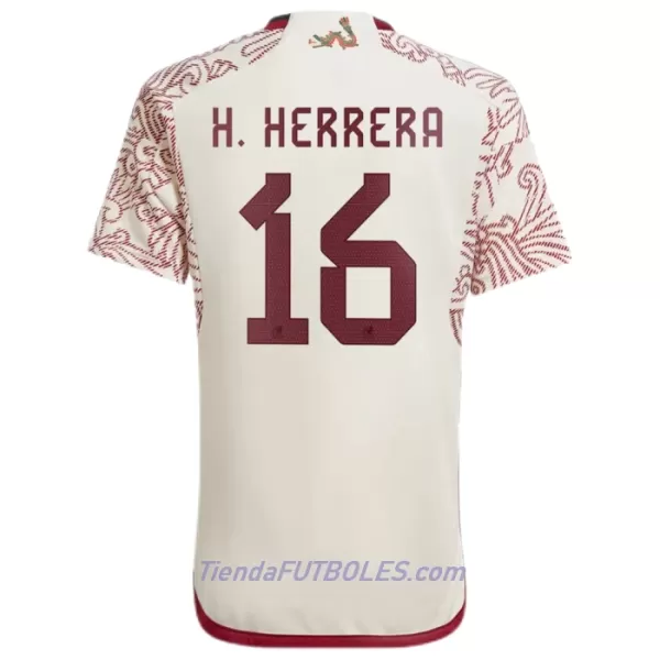 Camiseta México H.Herrera 16 Hombre Segunda Mundial 2022