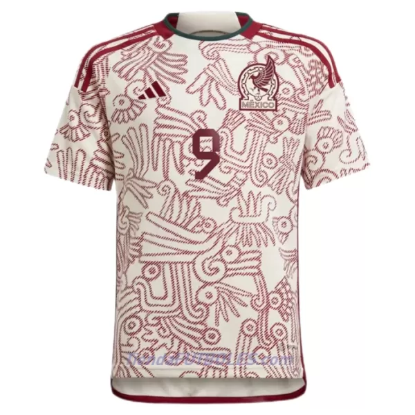 Camiseta México Raul 9 Hombre Segunda Mundial 2022