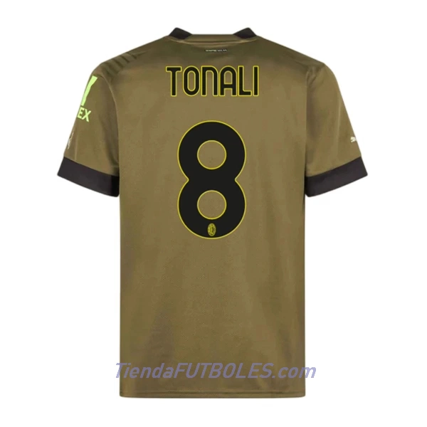Camiseta AC Milan Tonali 8 Hombre Tercera 2022/23