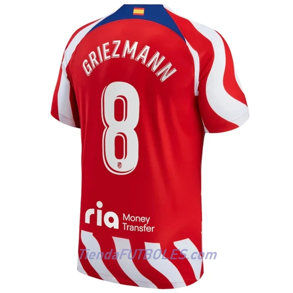 Camiseta Atlético Madrid Griezmann 8 Hombre Primera 2022/23