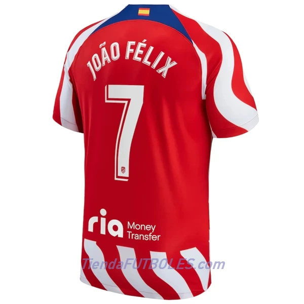 Camiseta Atlético Madrid João Félix 7 Hombre Primera 2022/23