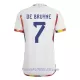 Camiseta Bélgica De Bruyne 7 Hombre Segunda Mundial 2022