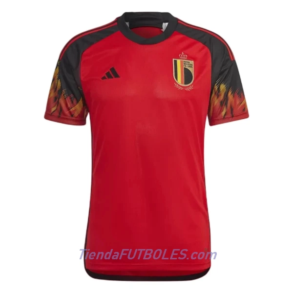 Camiseta Bélgica Lukaku 9 Hombre Primera Mundial 2022