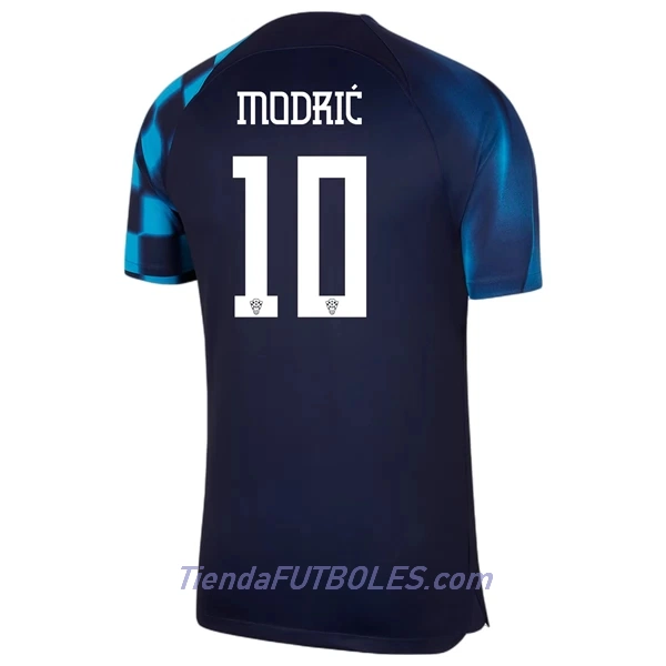 Camiseta Croacia Modrić 10 Hombre Segunda Mundial 2022