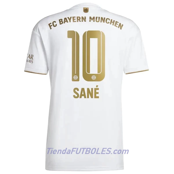 Camiseta FC Bayern de Múnich Sané 10 Hombre Segunda 2022/23