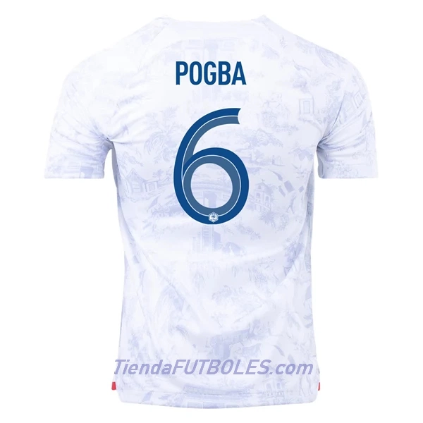 Camiseta Francia Pogba 6 Hombre Segunda Mundial 2022