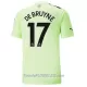 Camiseta Manchester City De Bruyne 17 Hombre Tercera 2022/23