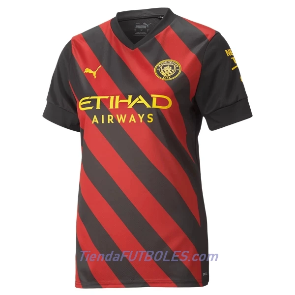 Camiseta Manchester City Mujer Segunda 2022/23