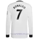 Camiseta Manga Larga Manchester United Ronaldo 7 Hombre Segunda 2022/23