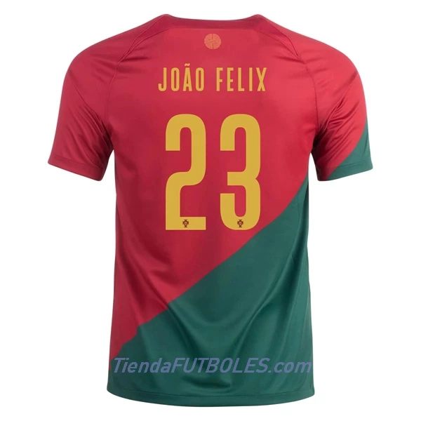 Camiseta Portugal João Félix 23 Hombre Primera Mundial 2022