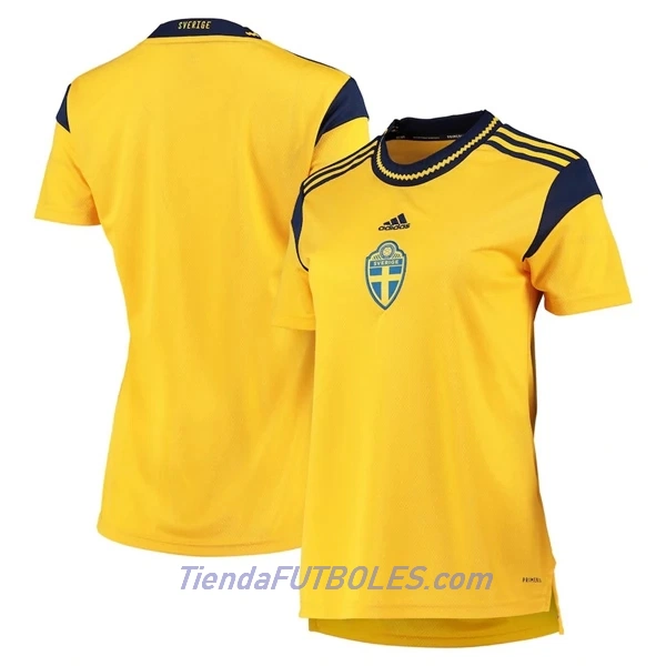 Camiseta Suecia Mujer Primera EURO 2022