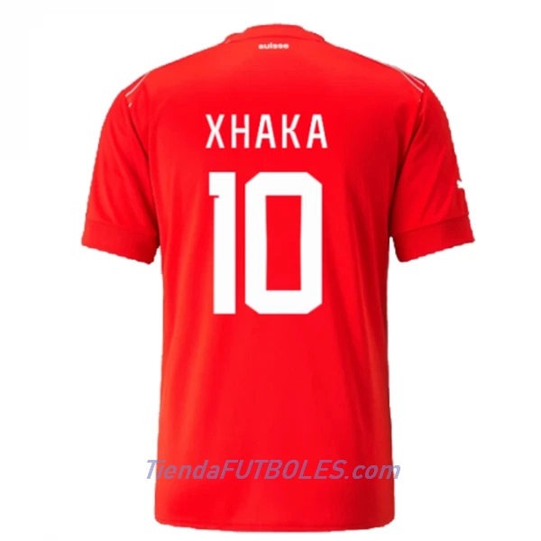 Camiseta Suiza Xhaka 10 Hombre Primera Mundial 2022