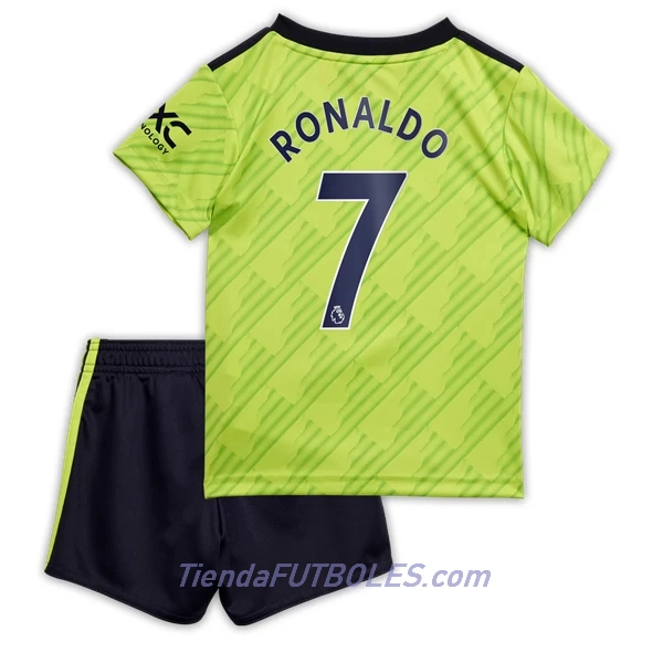 Conjunto Manchester United Ronaldo 7 Niño Tercera 2022/23