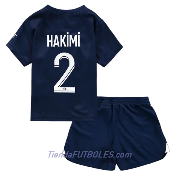 Conjunto Paris Saint-Germain Hakimi 2 Niño Primera 2022/23