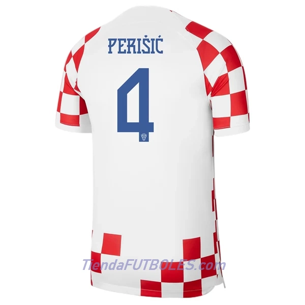 Camiseta Croacia Perišić 4 Hombre Primera Mundial 2022
