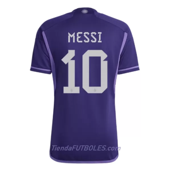 Camiseta Messi 10 Argentina Hombre Segunda Mundial 2022